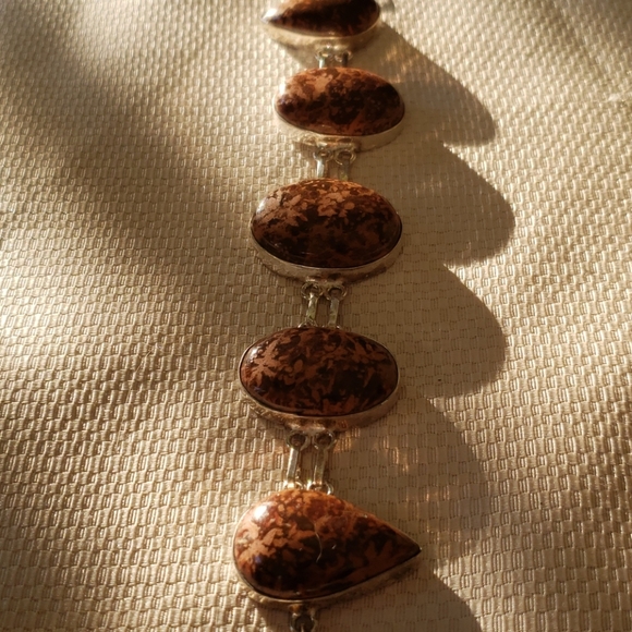 Bracelet,  handmade natural gemstone and silver. - Picture 4 of 6